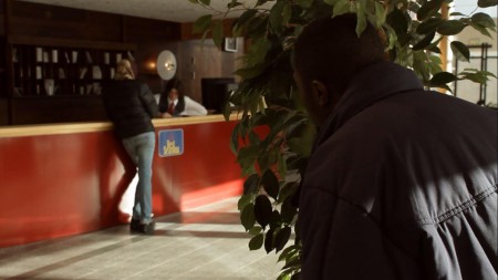 Hotellobby i egna kortfilmen Shoelace Surprise.