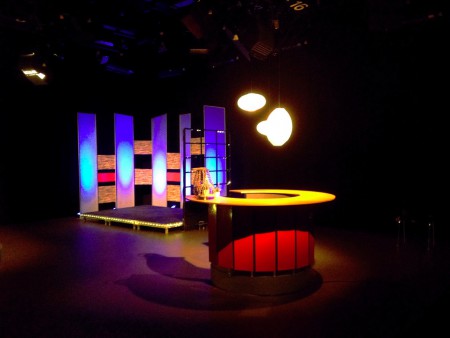 TV-studio för magasinprogram. Kalix folkhögskola.
